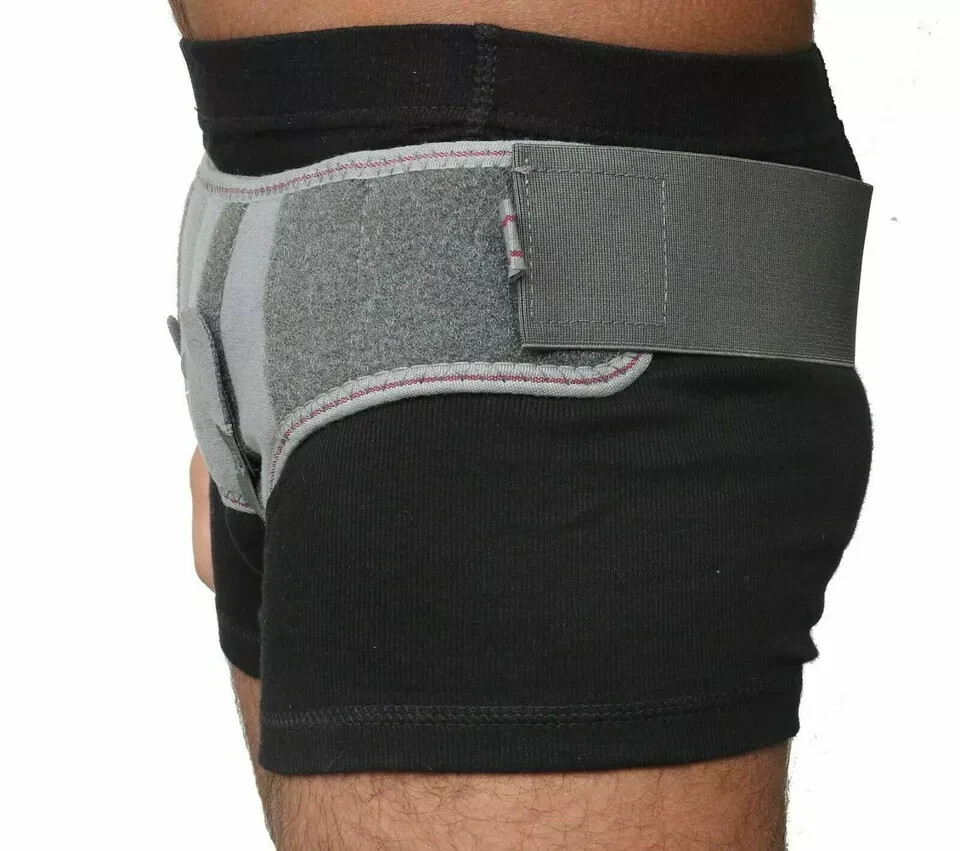 Double Inguinal Hernia Support Belt With Truss brace Adjustable