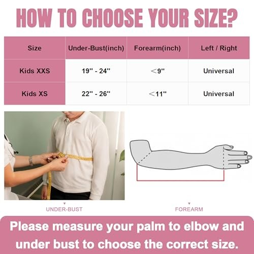 Kids Arm Sling Shoulder Immobilizer for Arm,Wrist,Elbow Injury XX-Small Pink