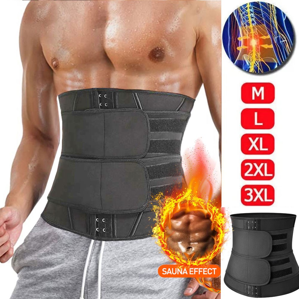 Waist Trimmer Belt Slimming Sweat Trainer Tummy Fat Burner Body Shaper Support