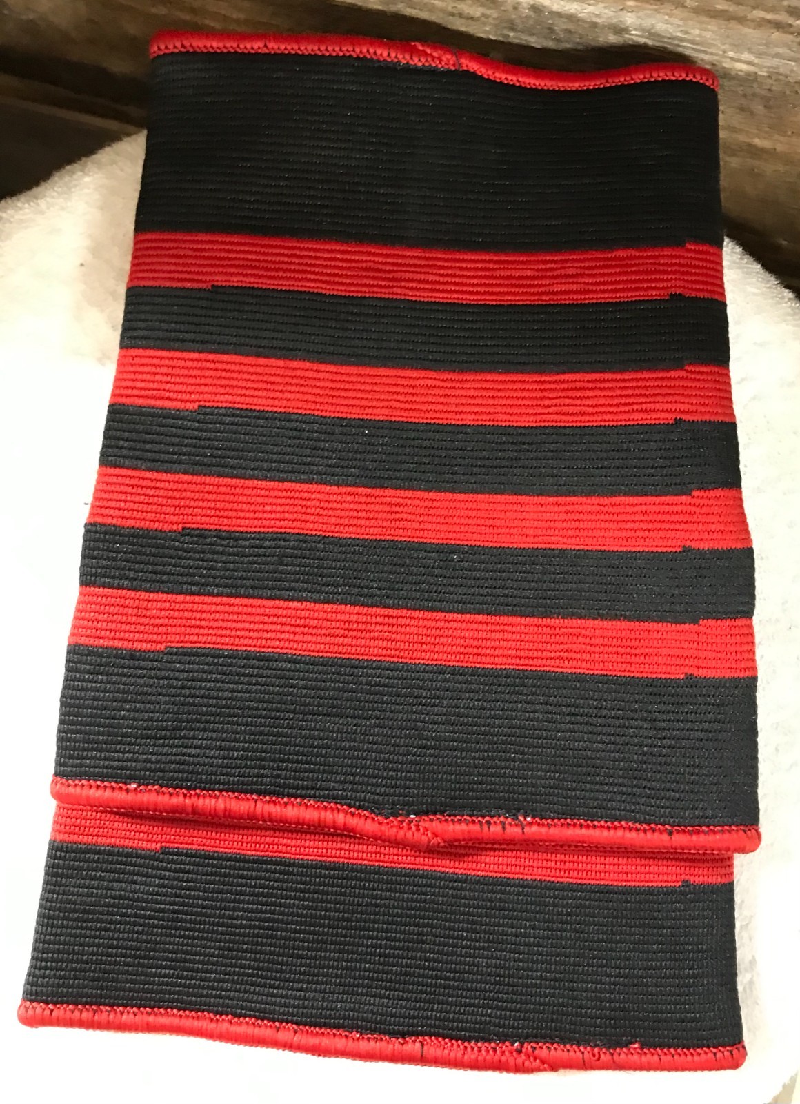 Elbow Compression Sleeves Pair 2XL Black Red Striped Dual Support NEW