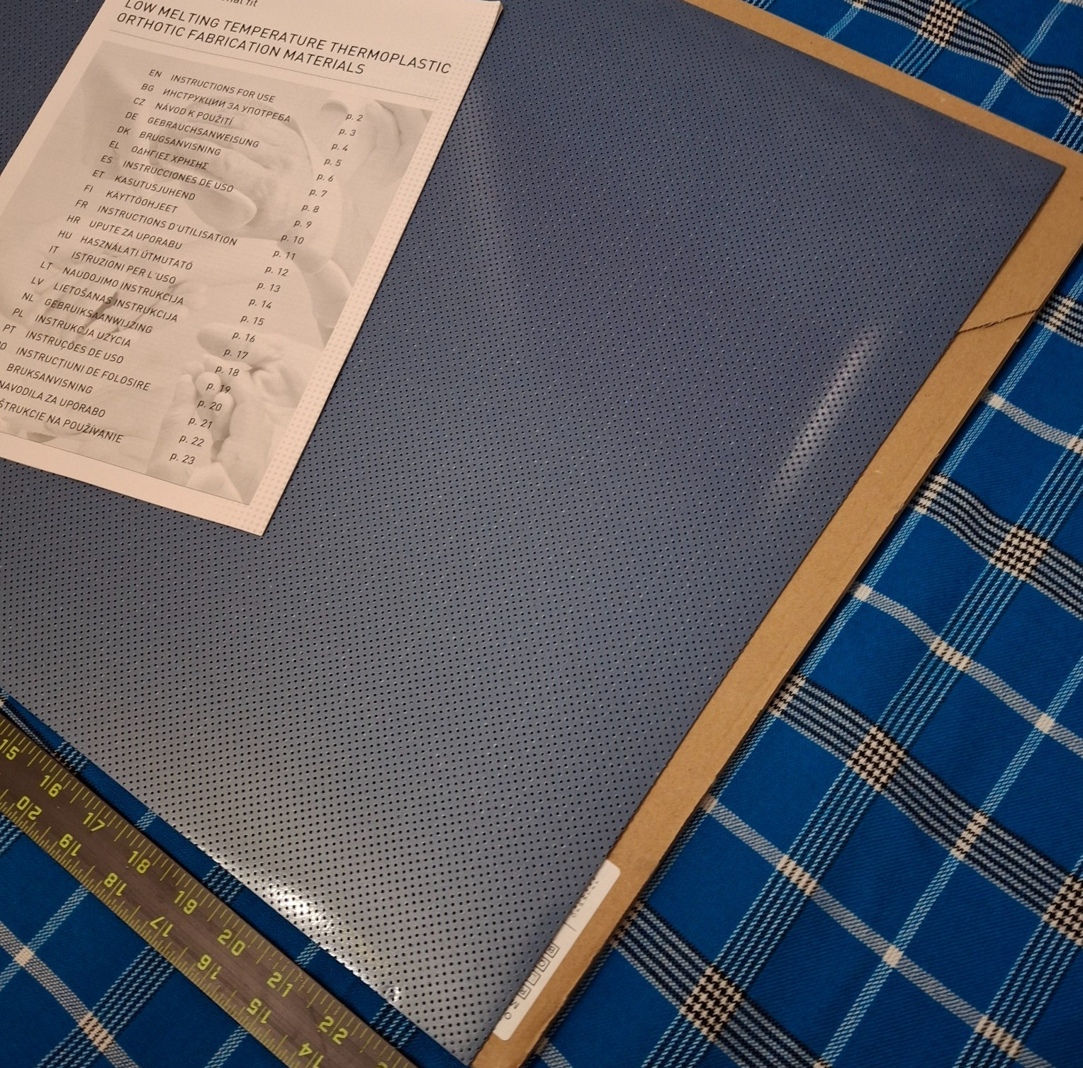 Orfit Orfilight Atomic Blue NS Micro Perforated 24″ x 17.5″ 24-5760-1 Splinting