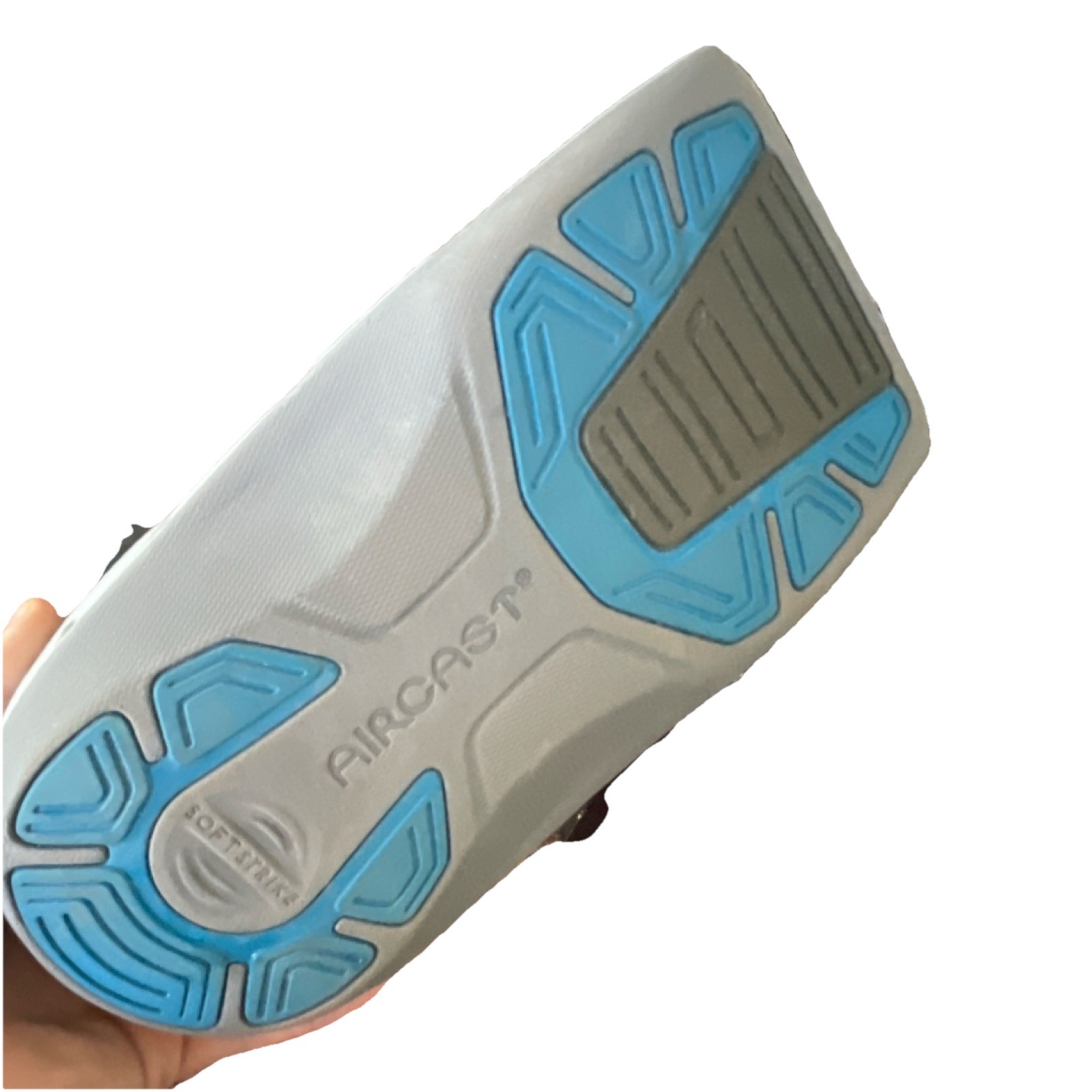 Aircast AirSelect Short Large Adjustable Boot Gray Blue Immobilization