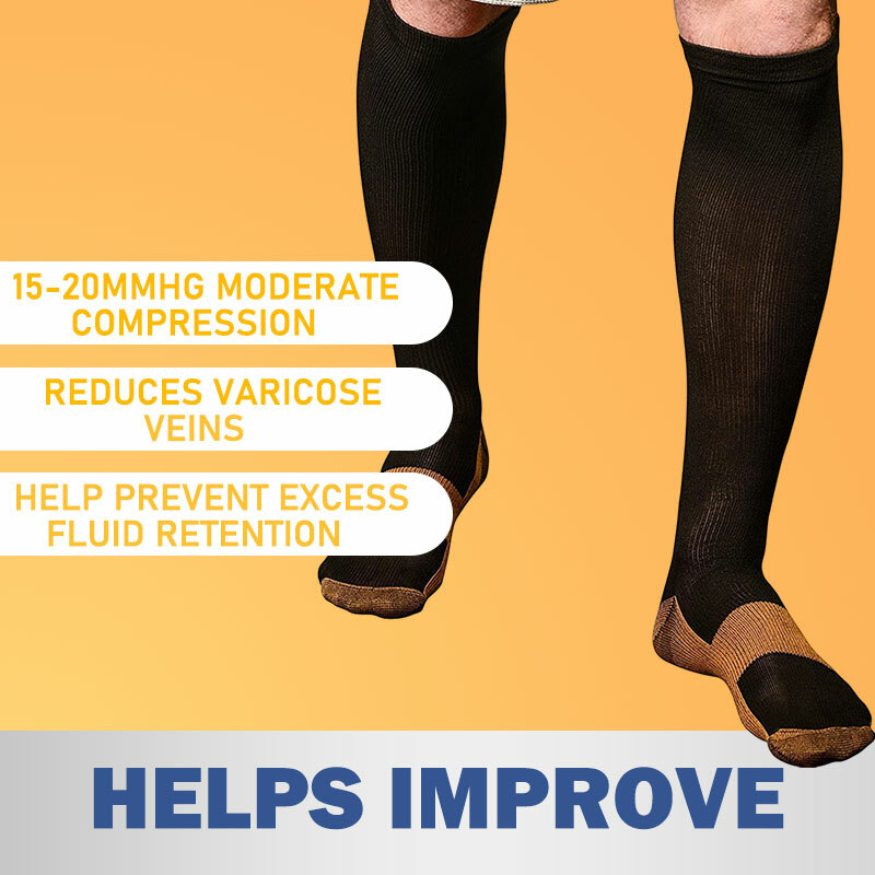 Compression Socks 30-40mmHg Men Women Knee High Support Stockings Medical Grade