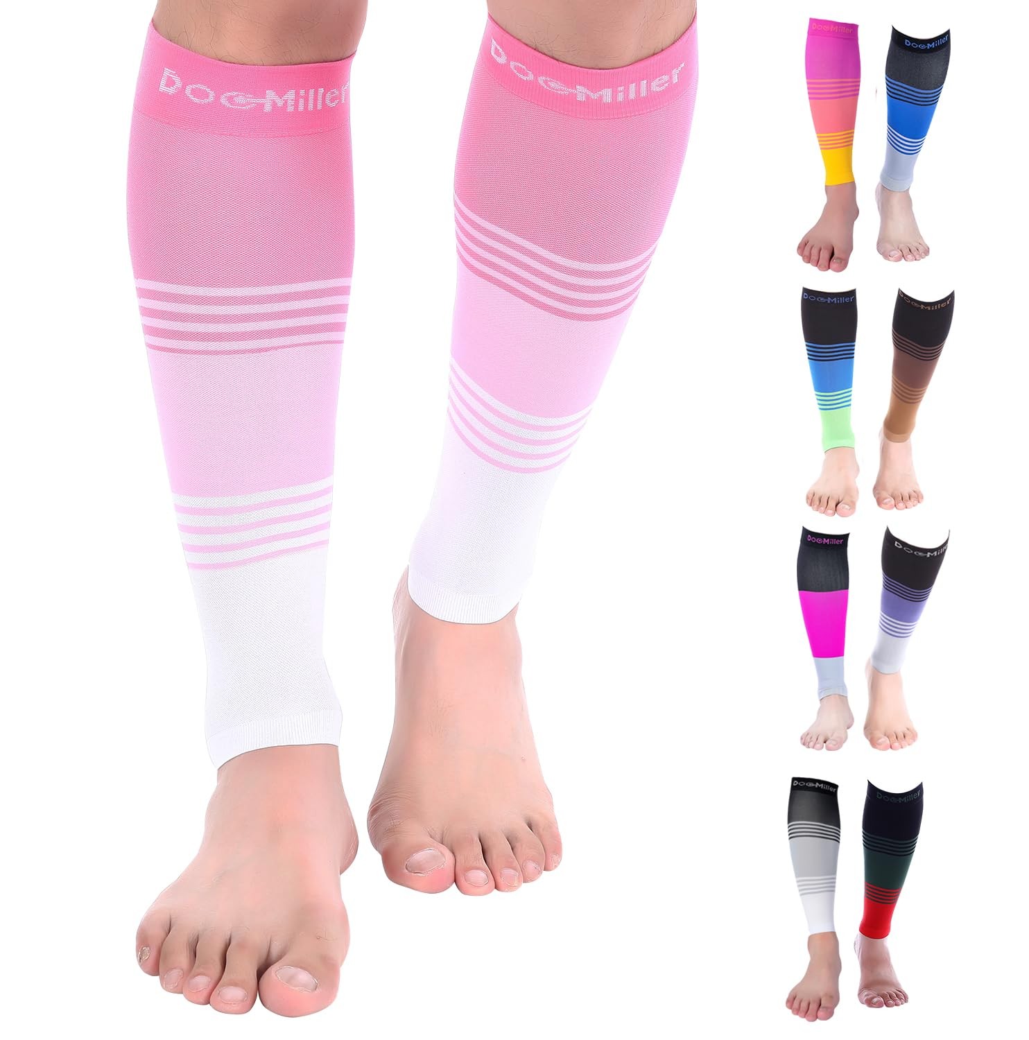 Compression Calf Sleeve for Men Women, 20-30 mmHg Graduated Support, Knee Hi…