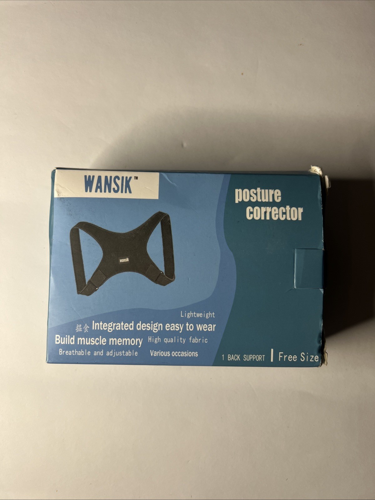 Wansik Posture Corrector, Adjustable 28in-48in for MEN or WOMEN