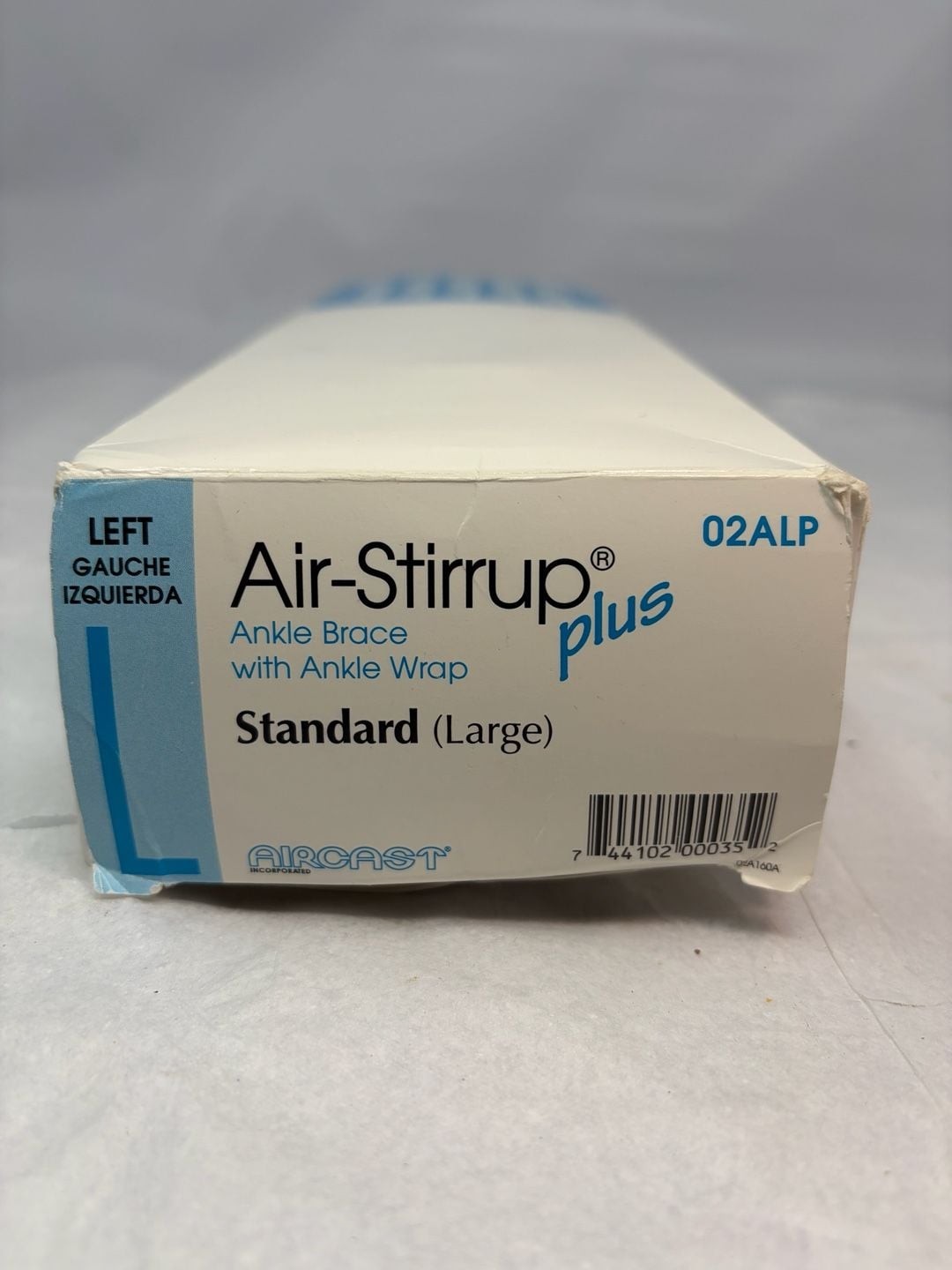 Aircast Air-Stirrup Plus Left Ankle Brace Standard Large with Wrap 02ALP