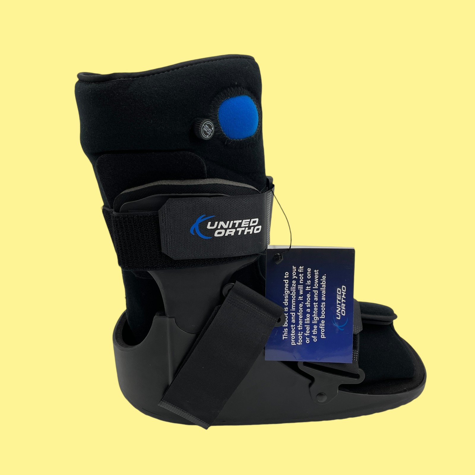 United Ortho Air Stabilizer Ankle Boot Size Large Black #N6352