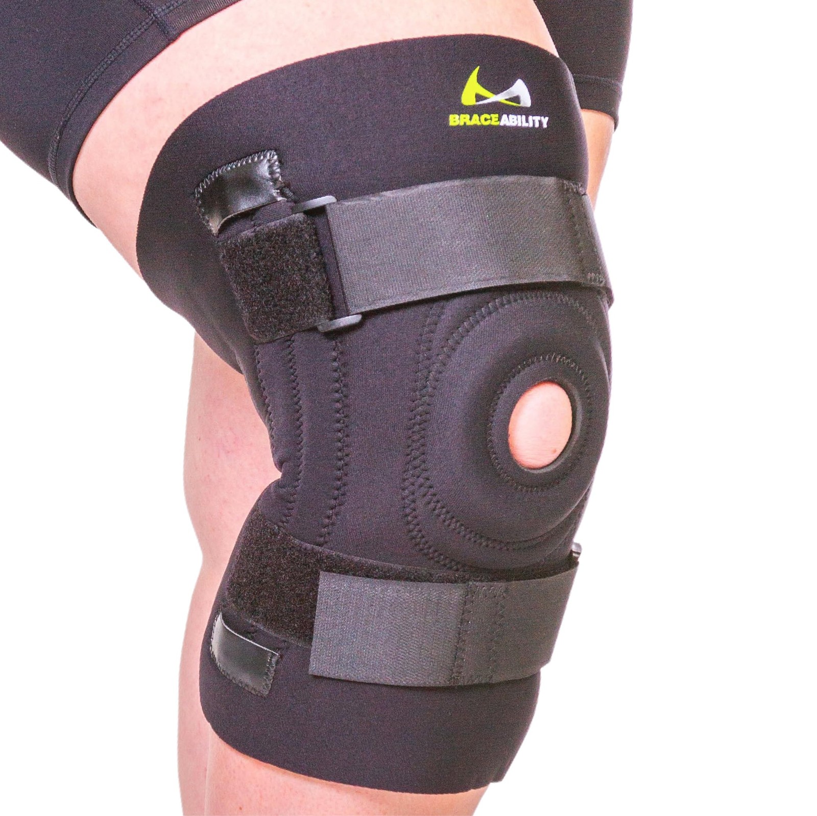 BraceAbility Bariatric Knee Brace for Large Legs Plus Size Knee Brace with S…