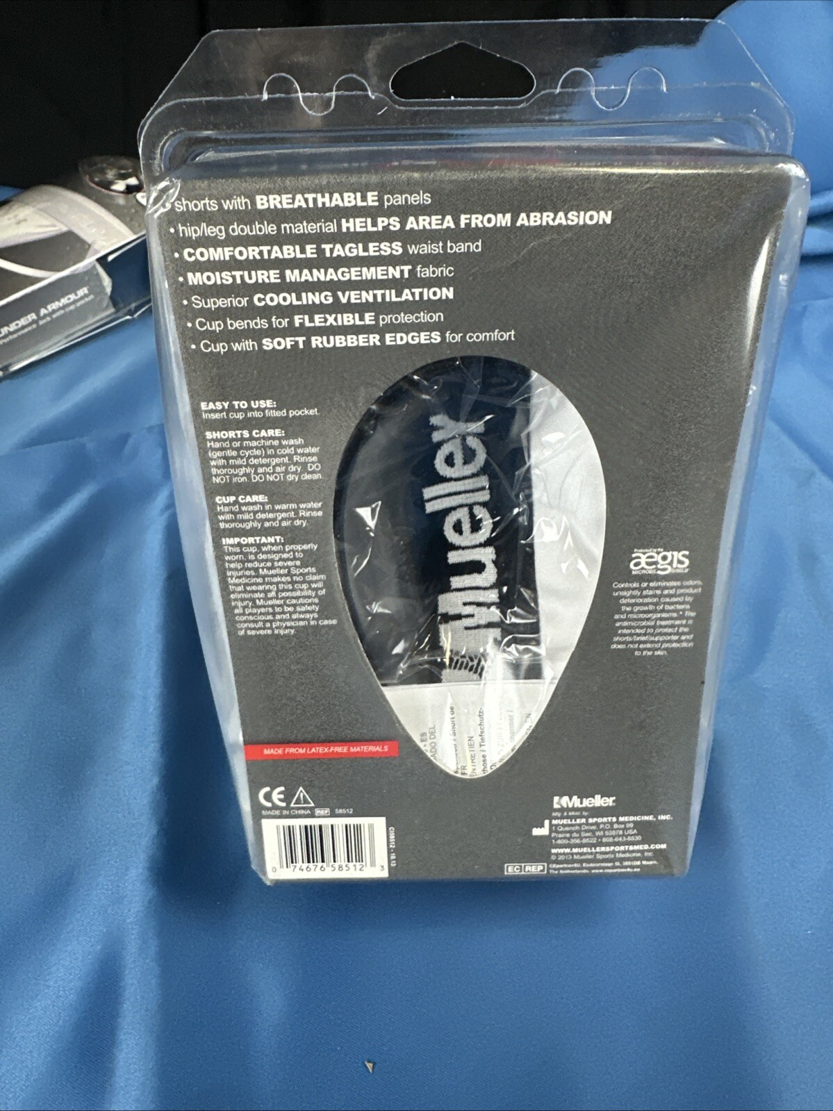 Mueller Athletic Support Shorts/Briefs w/Flex Shield Cup New Adult Medium