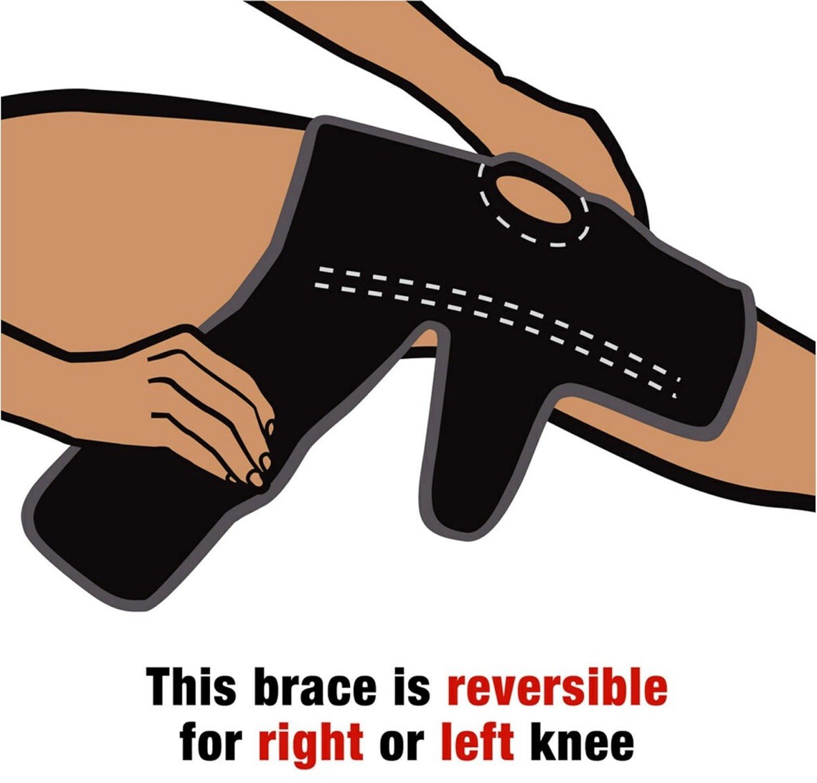 Ace Adjustable Knee Brace with Side Stabilizers – One Size (200290-SIOC)