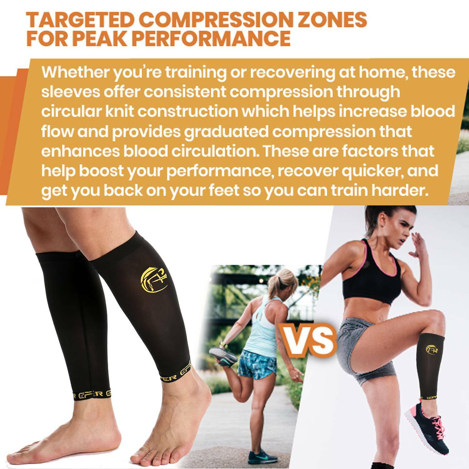 Copper Compression Socks 20-30mmHg Support Calf Leg Sport for Men Women Workout