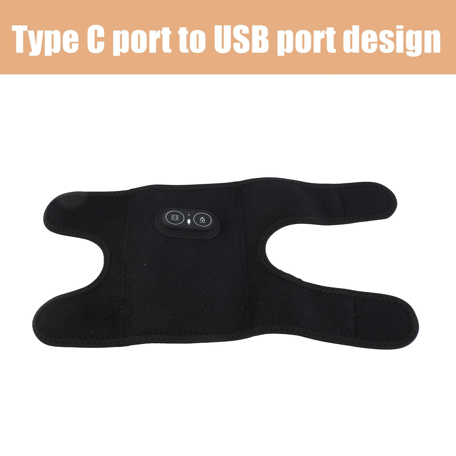Heated Elbow Brace Adjustable Hot Compress Vibration Elbow Wrap Pad WT