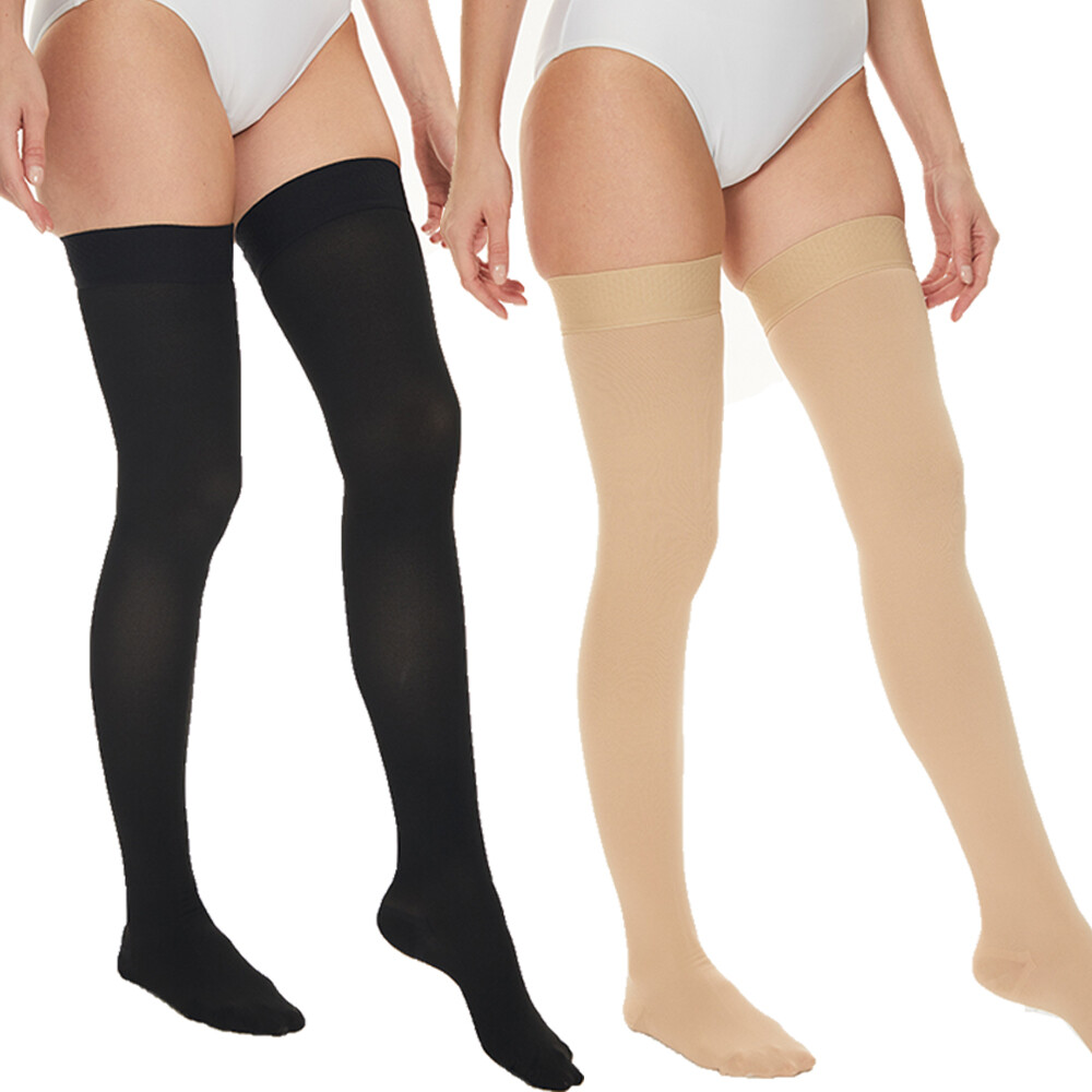 Compression Socks Over The Calf Stockings 20-30 mmgh Graduated Fatigue Relief