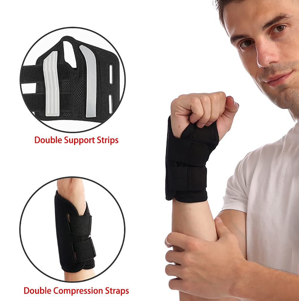 Wrist Brace Carpal Tunnel Right Left Hand for Men Women Pain Relief, Night Wrist