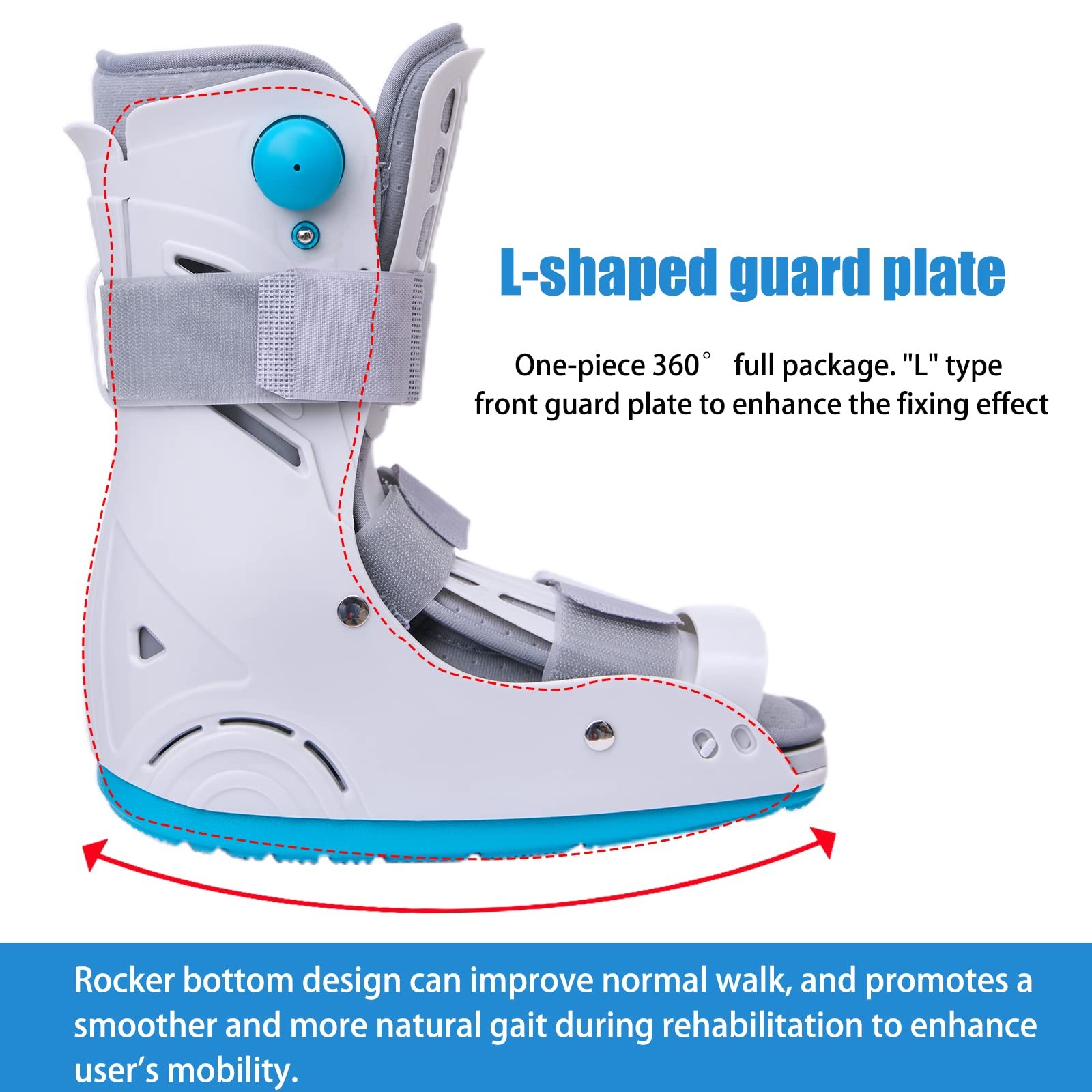 Air Cam Walker Fracture Boot, Inflatable Walking Boot, Orthopaedic boot for S…