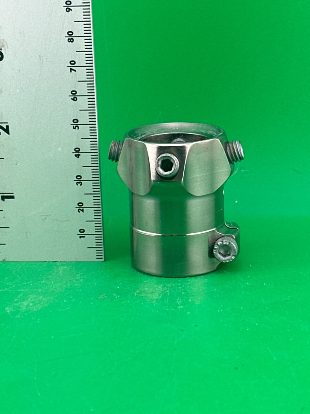 Prosthetic component adapter part. Prosthetic tube clamp