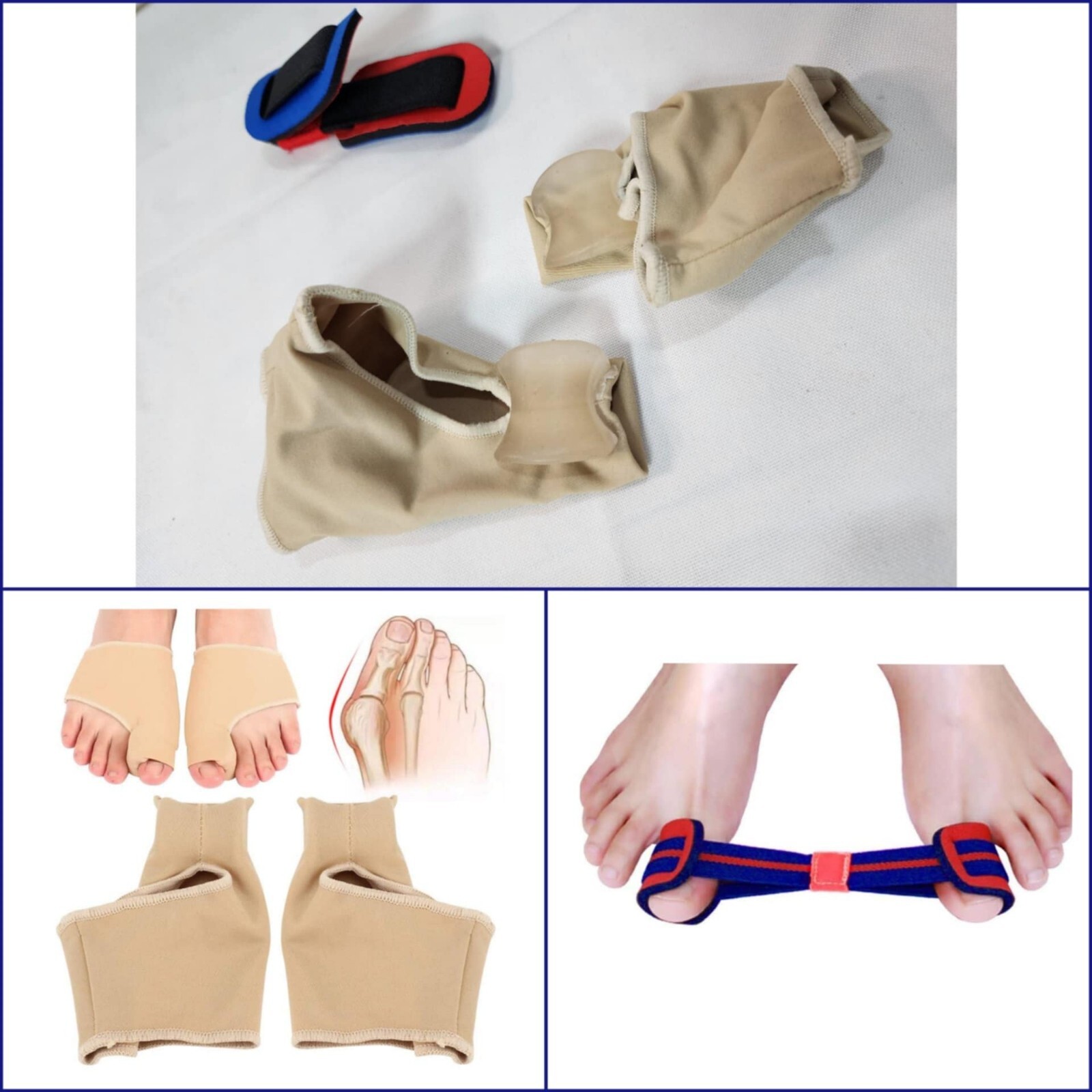 Big Toe Separators With Toe Training Strap Hallux Valgus Corrector Belt
