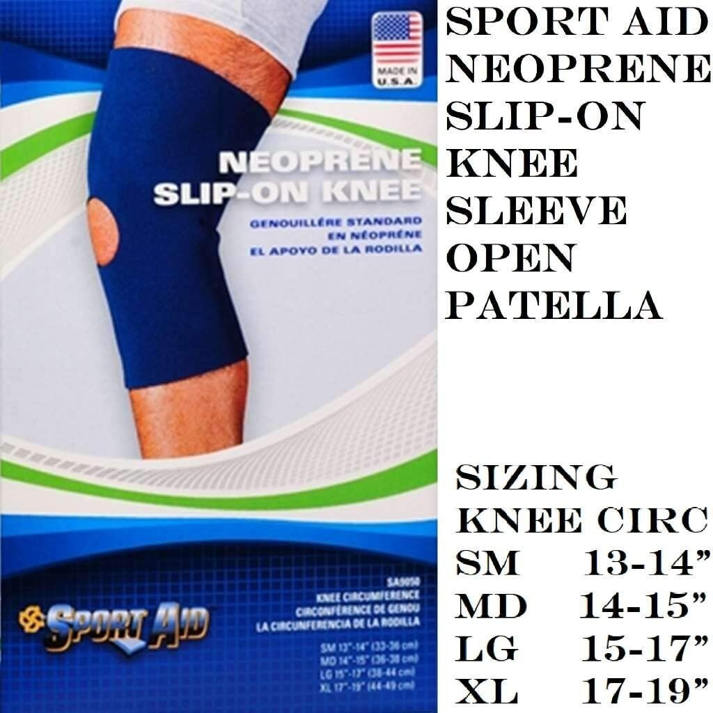 Sport Aid SA9050 Neoprene Slip On Knee Brace Support Open Patella EX- Large
