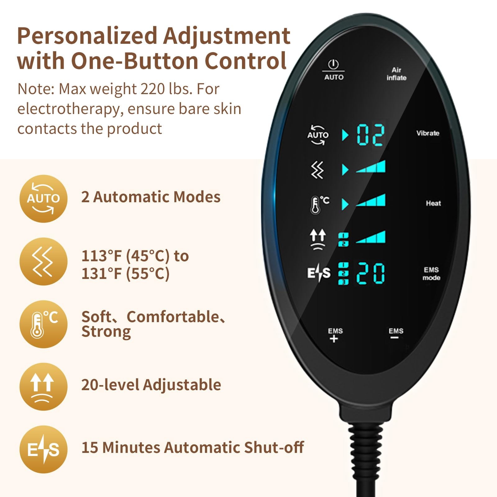 Electric Lumbar Traction Device,Lower Back Massager,Back Traction Device with…