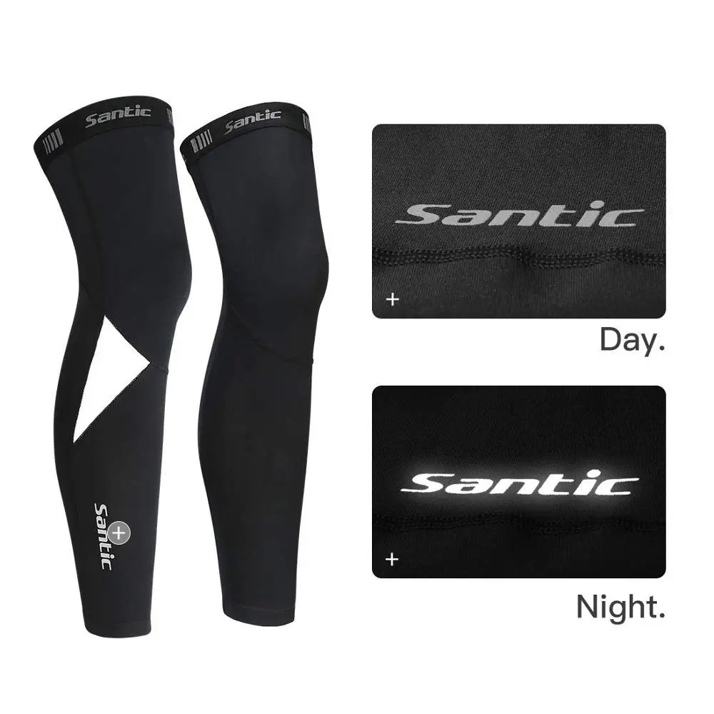 Cycling Leg Warmers Thermal Fleece Windproof Soft Shell Knee Sleeves Brea