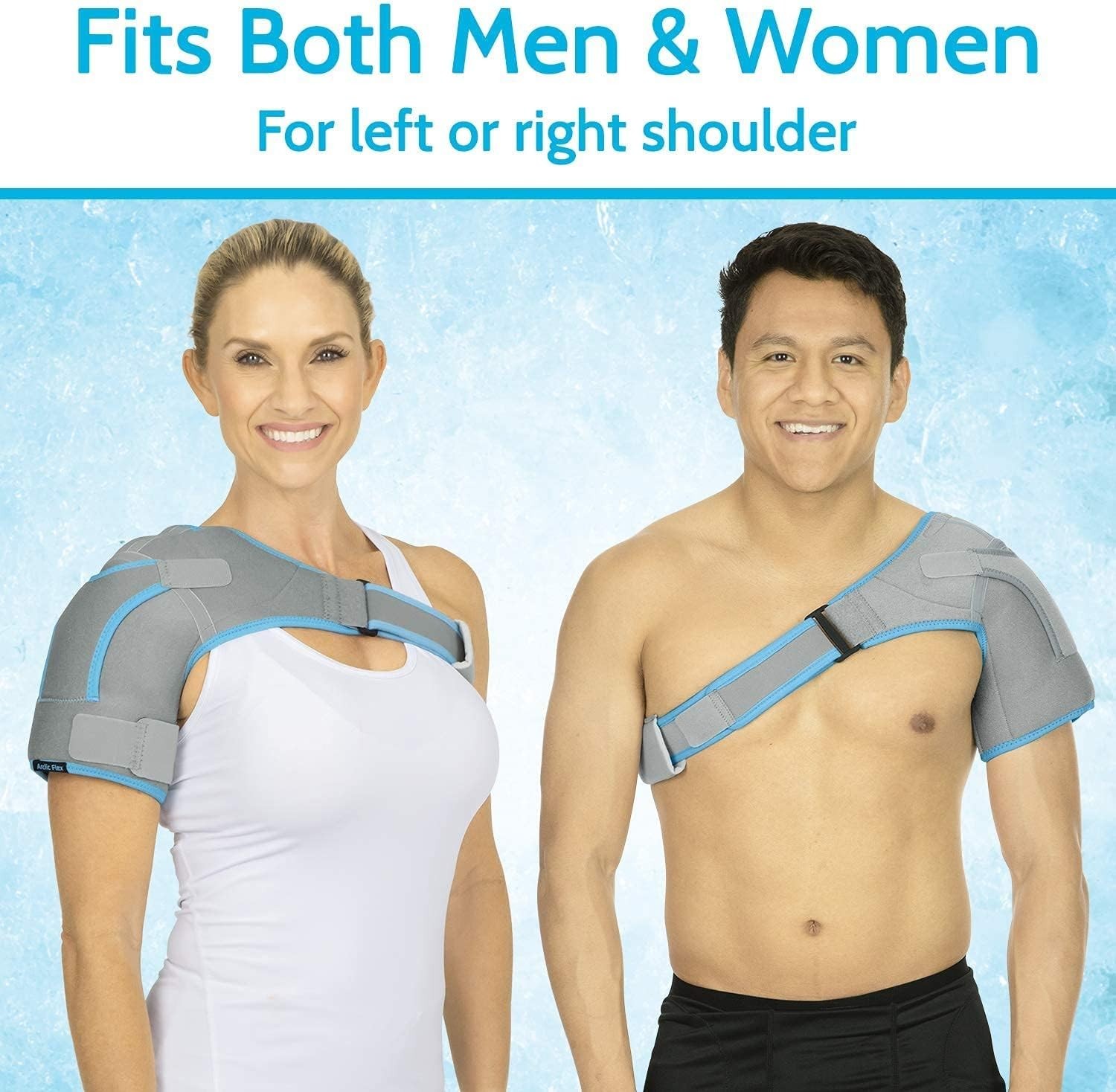 Adjustable Shoulder Ice Pack Brace – Gel Compression Support for All Injuries