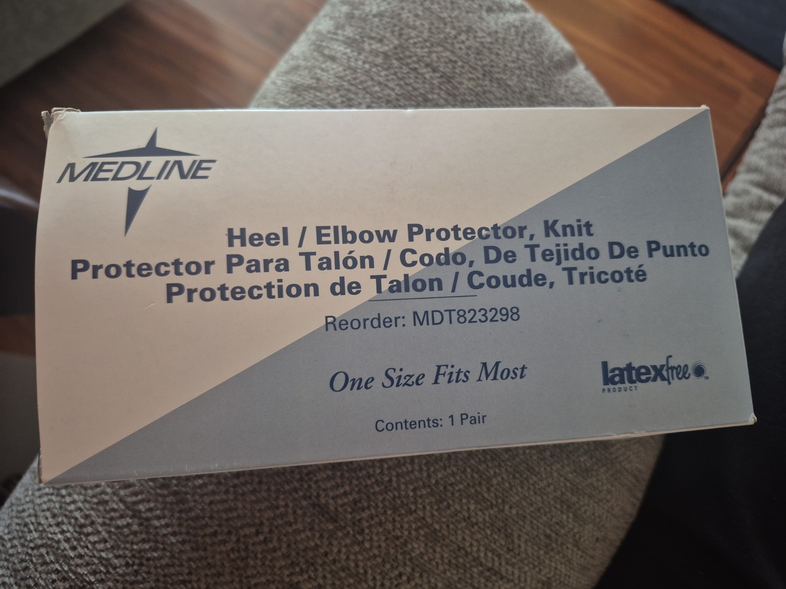 Medline MDT823298 Heel / Elbow Protector Knit Support – New, One Size Fits All