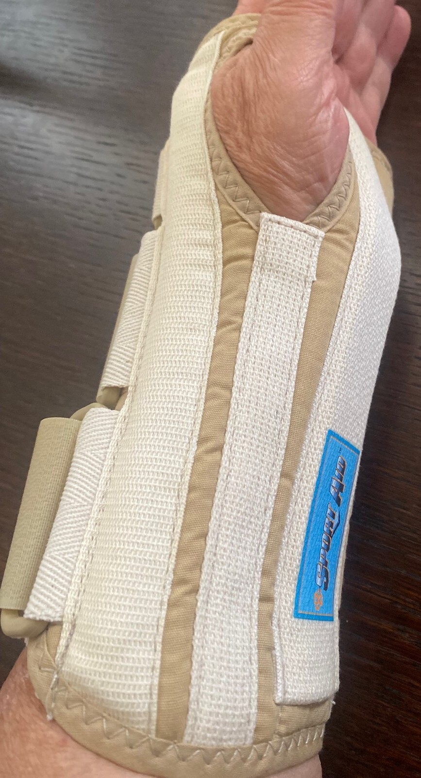 New Sport Aid Deluxe Wrist Brace, SA3989, Left, Large Shipping Free
