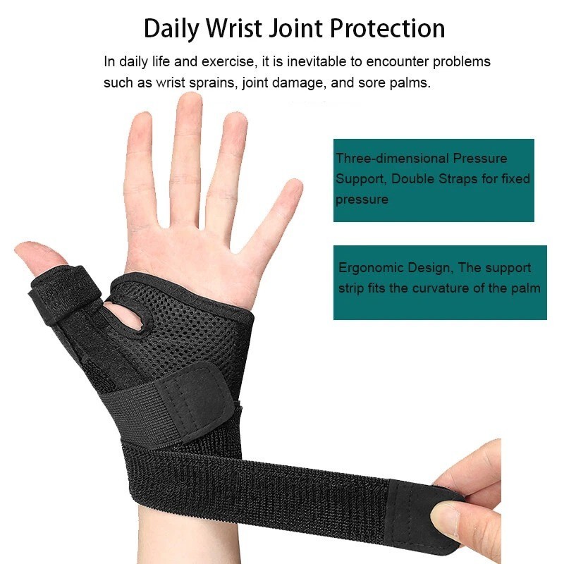 Thumb Wrist Support Brace Splint Carpal Tunnel for Sprain Arthritis Pain Relief