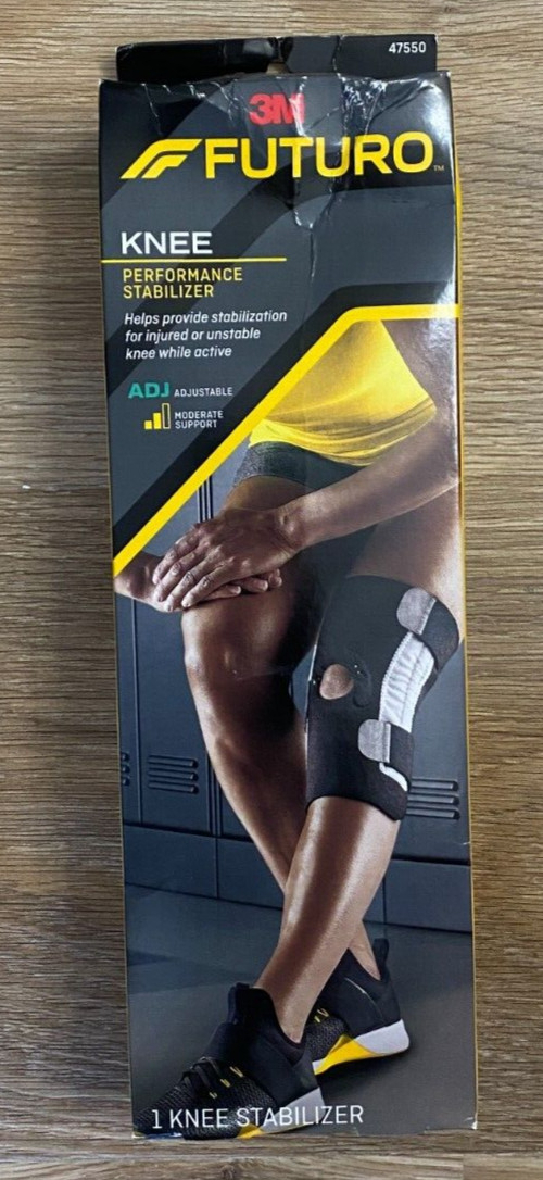3m Futuro Knee Performance Stabilizer Adjustable Moderate Support Black NEW