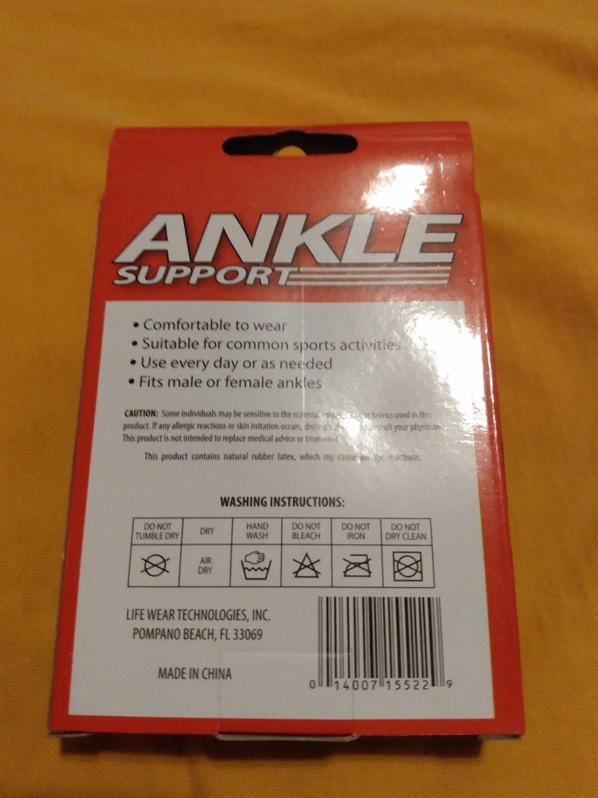 Ankle Support 2 PACK Elastic Sleeve Brand New in Original Box