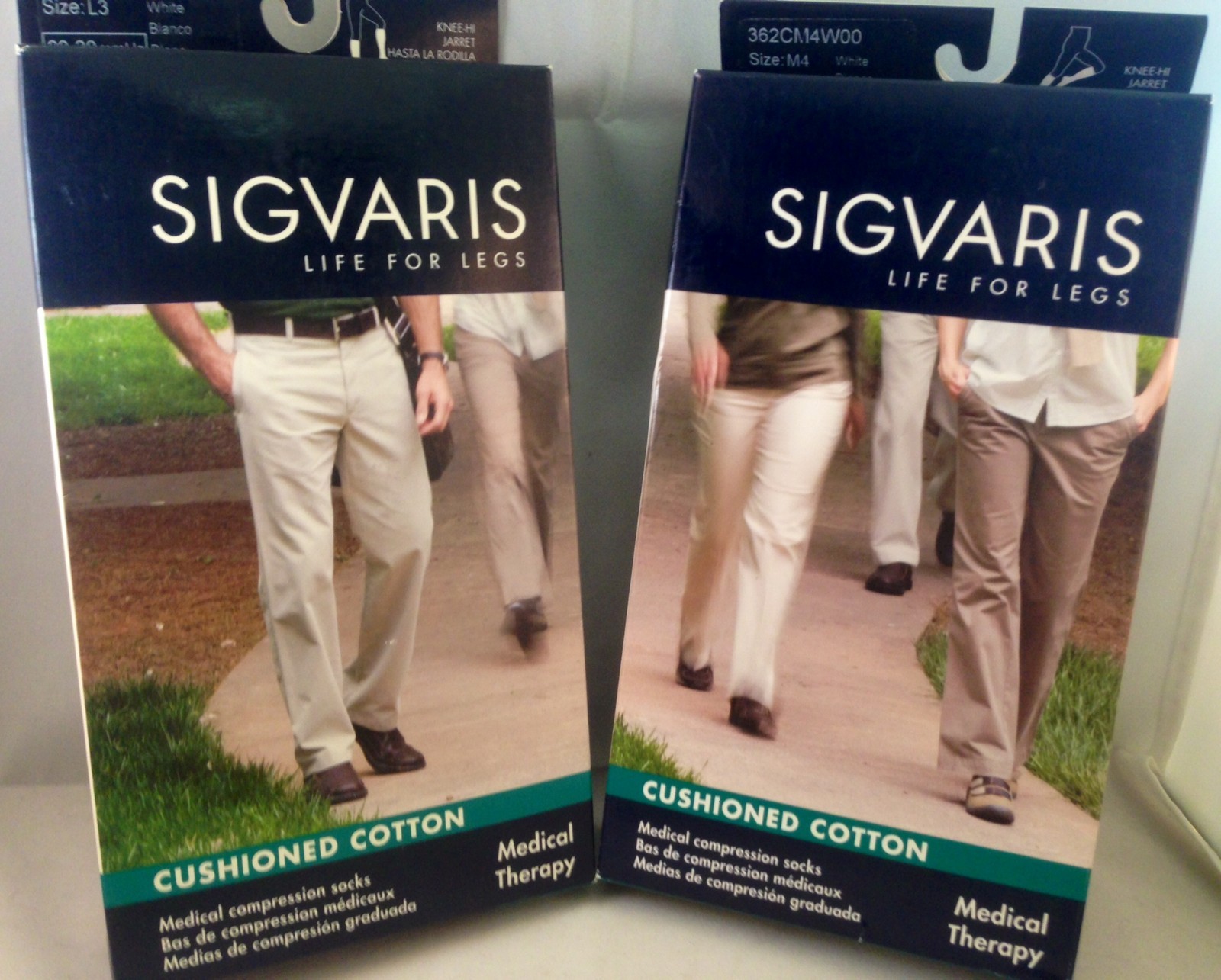 Sigvaris Cushioned Cotton 362 series 20-30 mmHg Men’s or Women’s SIZE and COLOR