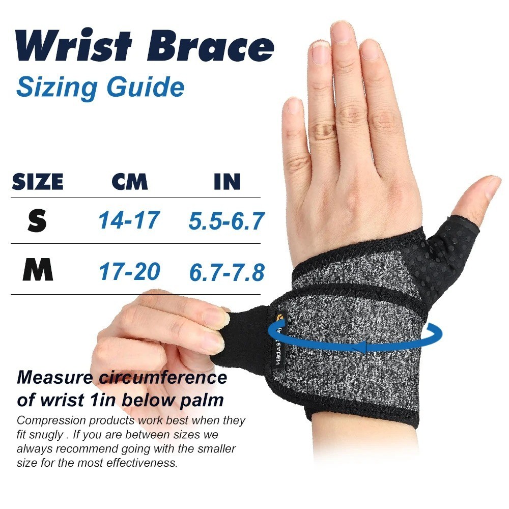 1Pcs Wrist Support Brace for Men Women, Adjustable Compression Hand Strap