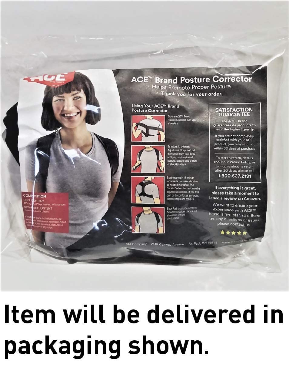 ACE Brand Posture Corrector, Correction, One Size Fits Most