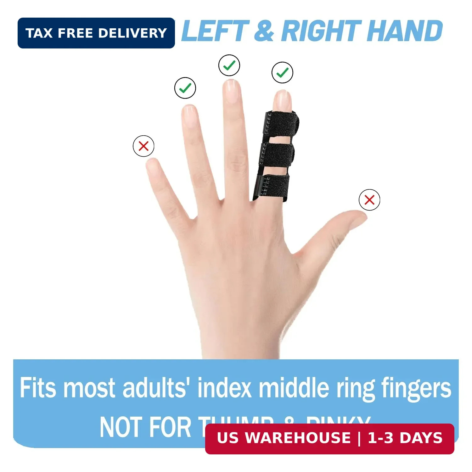 Finger Brace 4PCS Universal Trigger Finger Splint for Knuckle Immobilization,Art