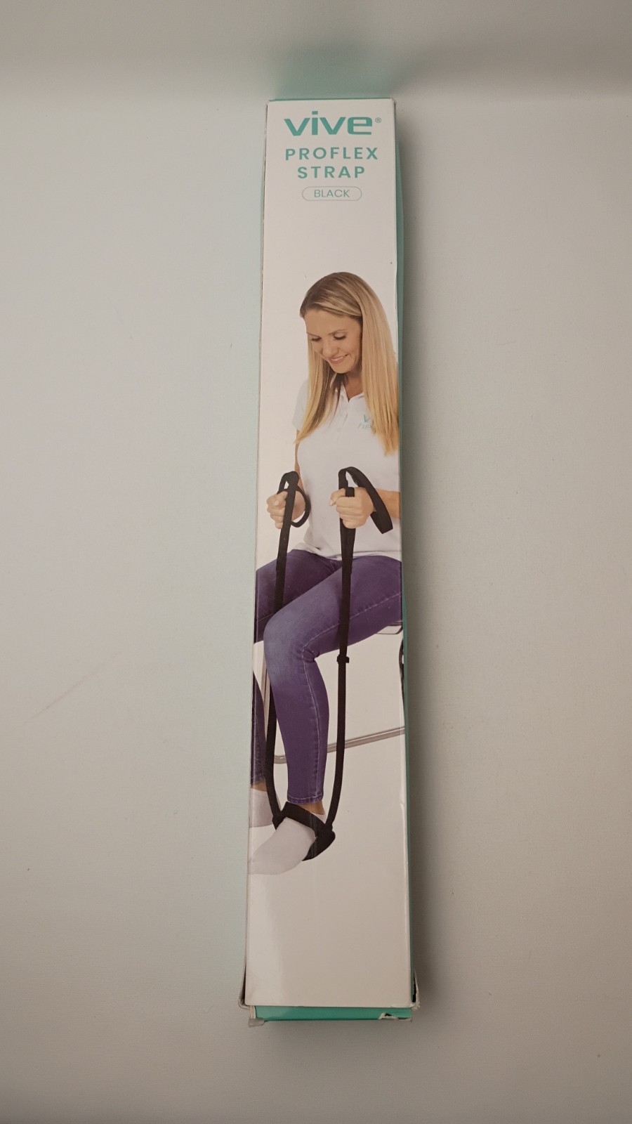 Vive Leg Lifter Strecher Strap Black, Physical Therapy, Strength Training