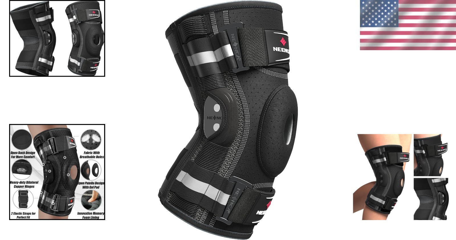 Doctor Recommended Knee Support with Copper Stabilizers