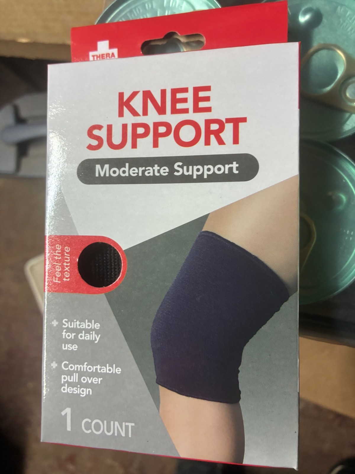 Thera Support Sleeve Knee Tendon Joint Pain New