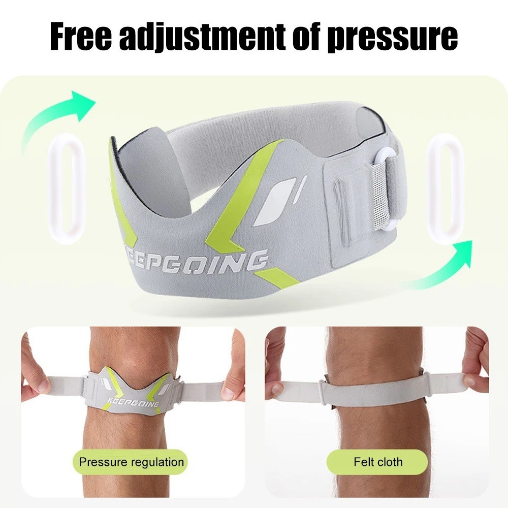1Pc Adjustable Patella Knee Strap Pain Relief Support Brace for Sports Workout