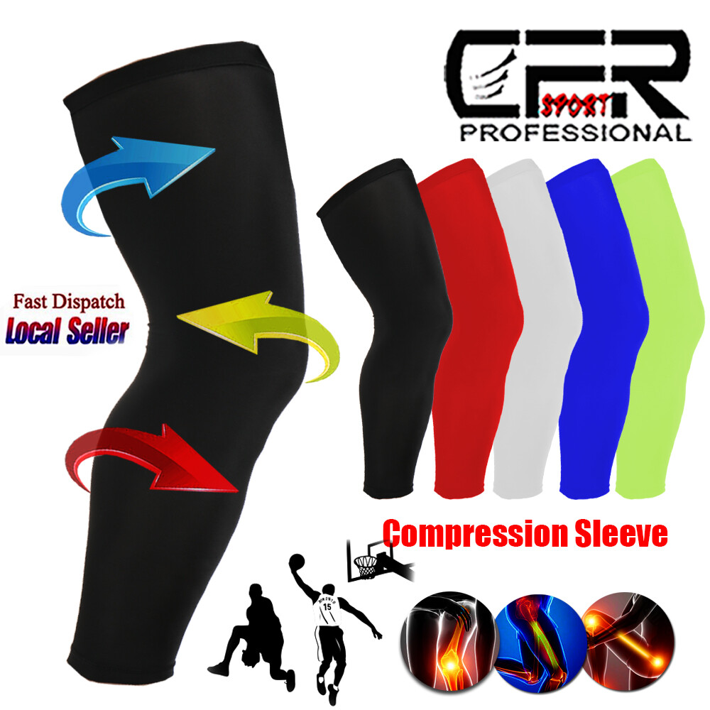 Compression Knee High Sleeve Support Leg Brace Socks Sport Pain Relief Men Women