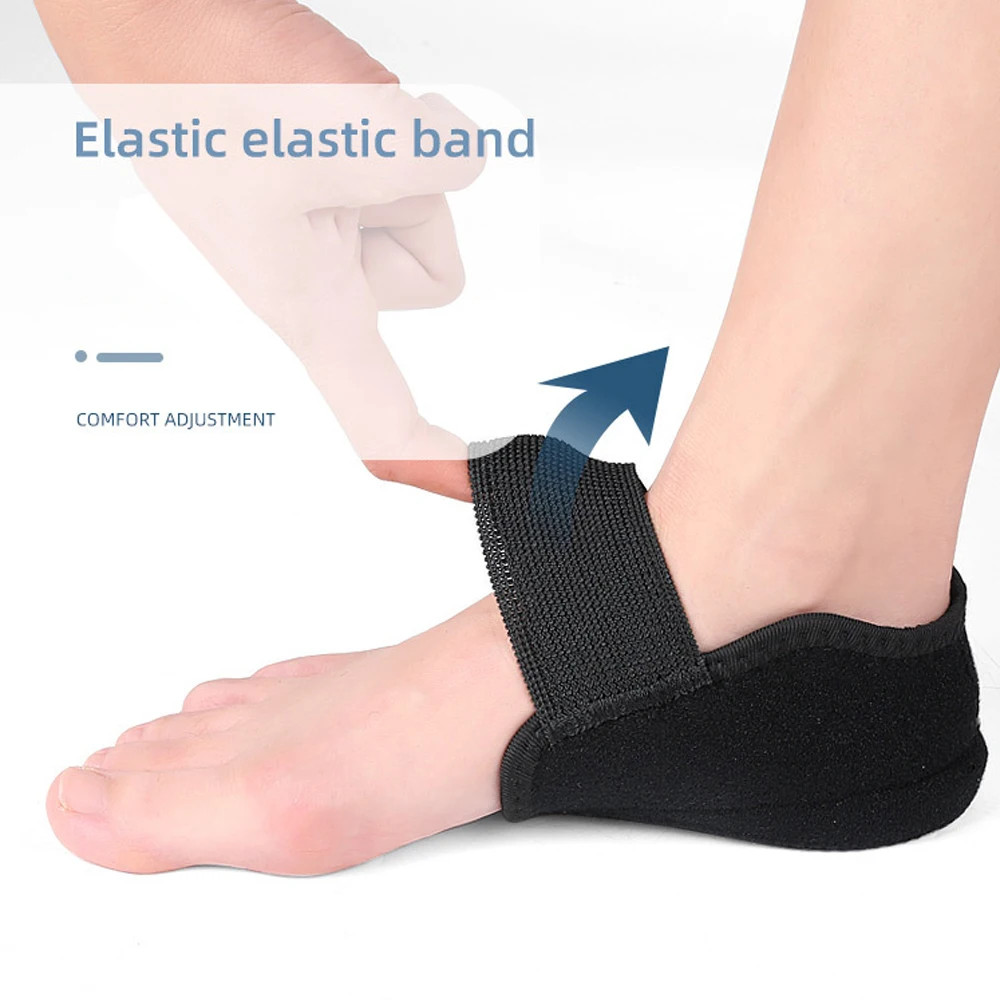 Silicone Height Increase Insoles for Men Women Heel Cup Shoe Pads for Plantar Fa