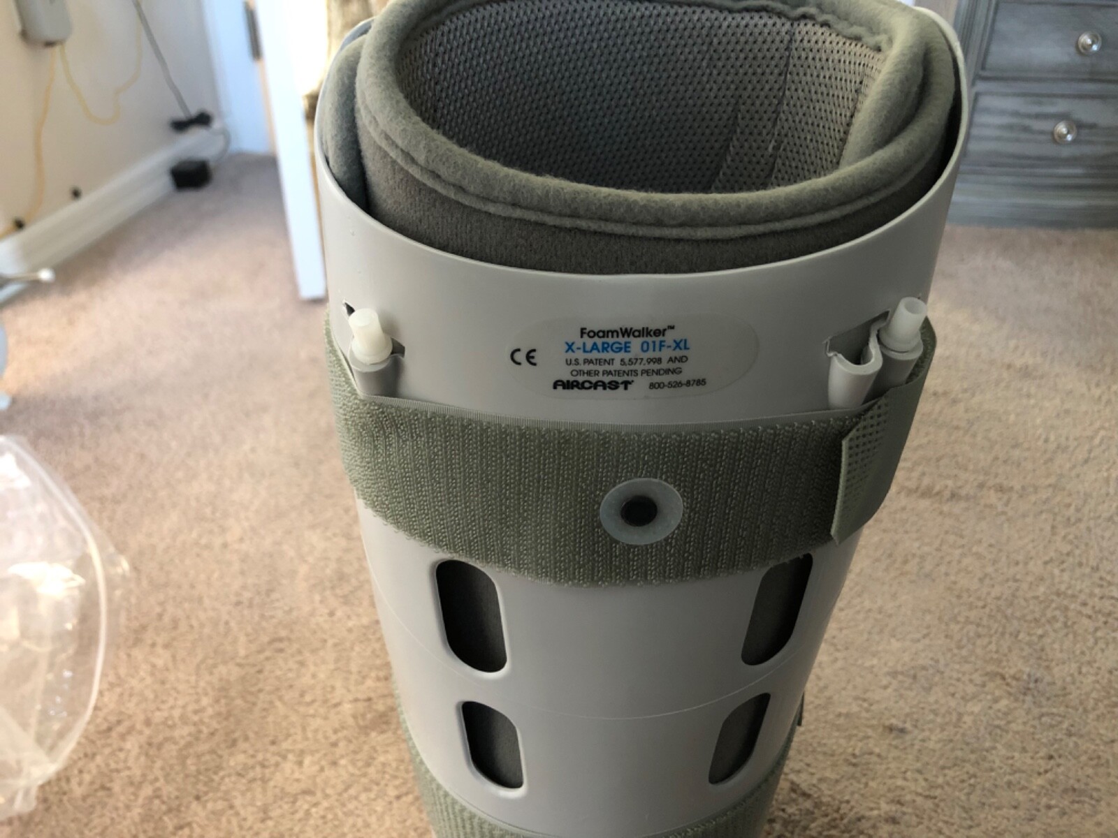 Aircast FoamWalker FP (Foam Pneumatic) Walker Brace/Walking Boot X-Large 