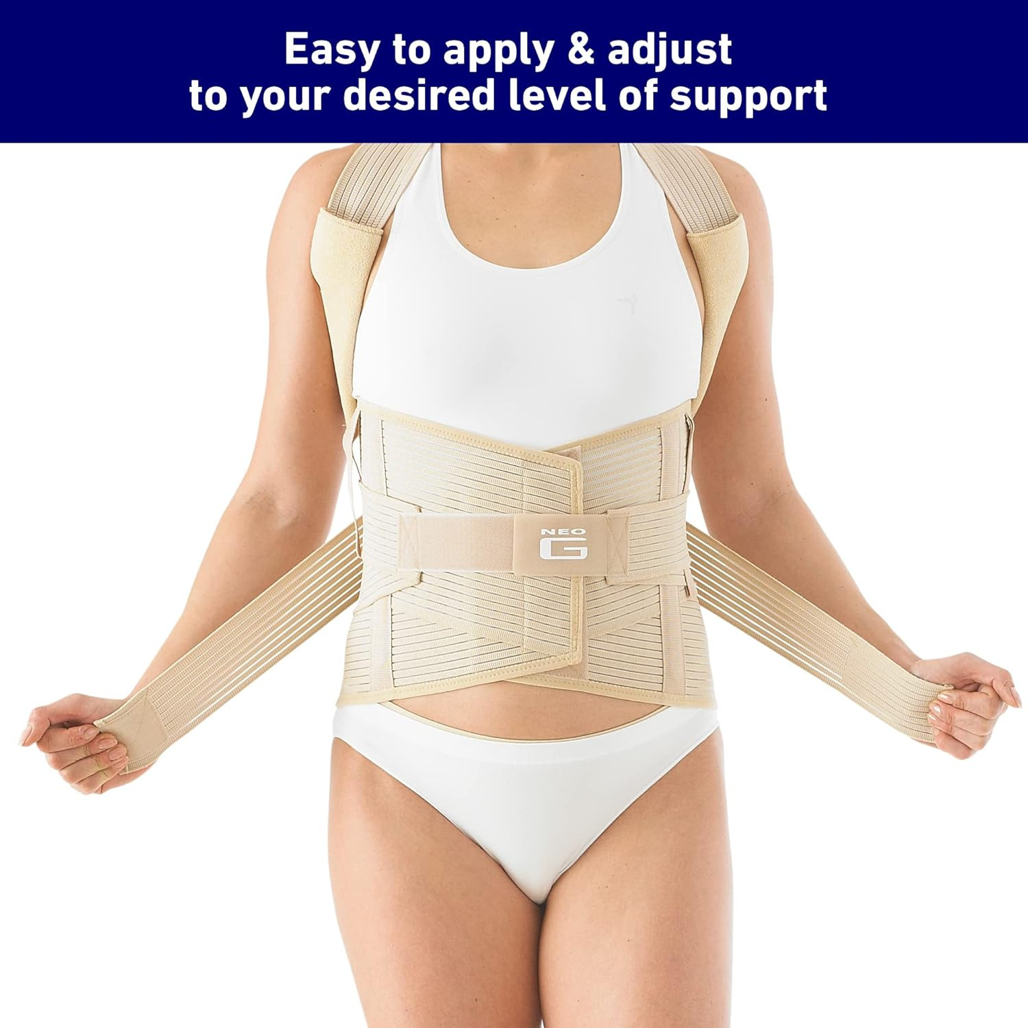 Dorsolumbar Support Brace – Back Support for Early Kyphosis, Rounded Shoulders,