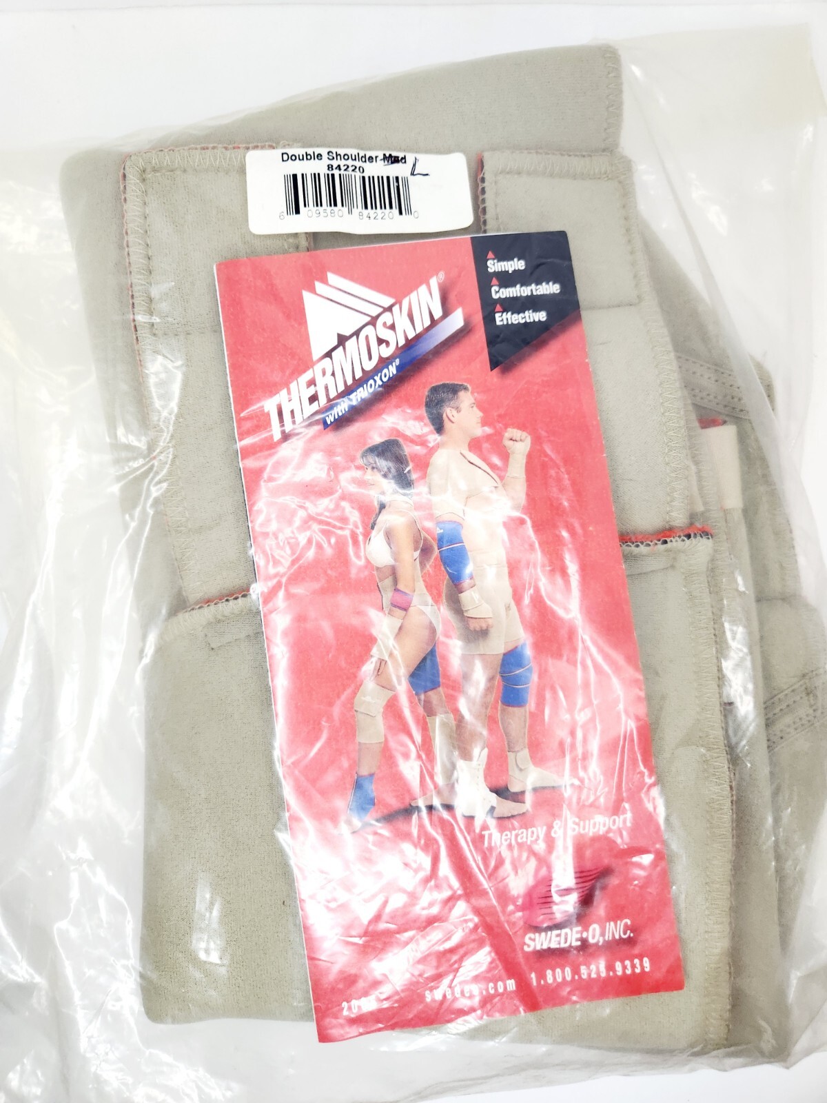 Thermoskin Double Shoulder Open Wrap Brace Size L with Range of Motion