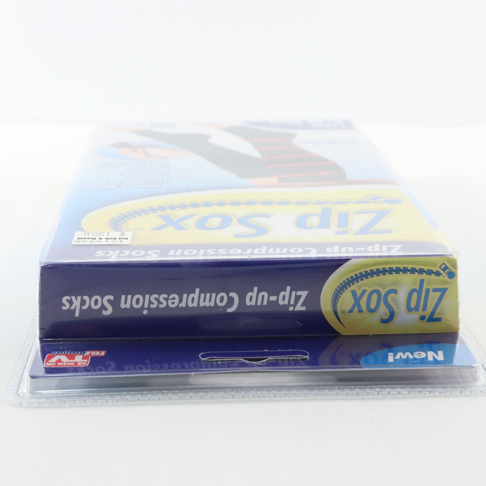 Zip Sox Zip-Up Compression Stockings Socks Black S/M Small Medium 1 Pair NEW
