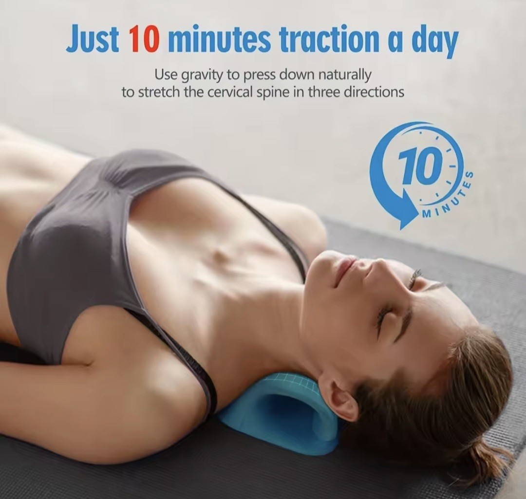 Neck And Shoulder Relaxer, C-Shape Cervical Traction , Relax Spine Alignment