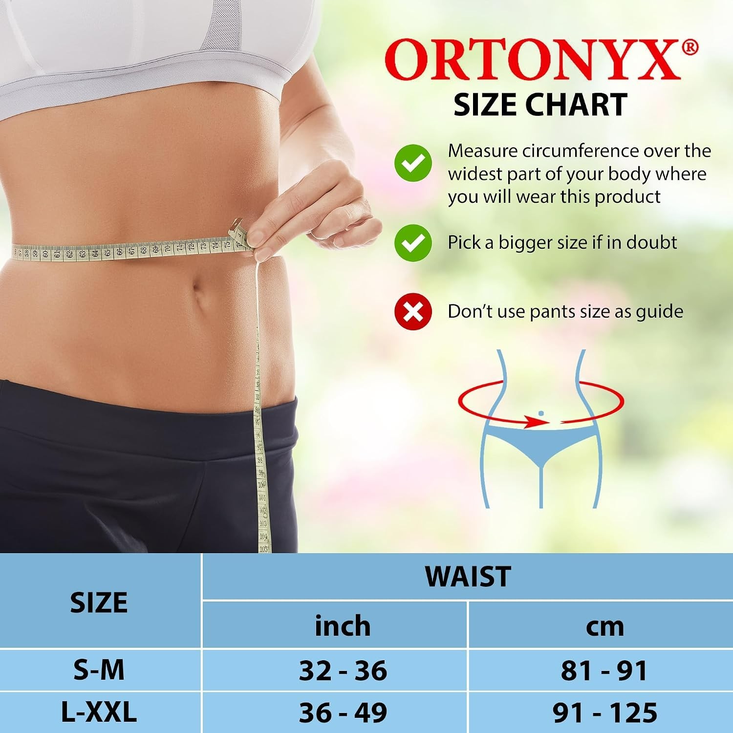 ORTONYX Abdominal Ostomy Belt for Men and Women L-XXL BLACK NEW 570