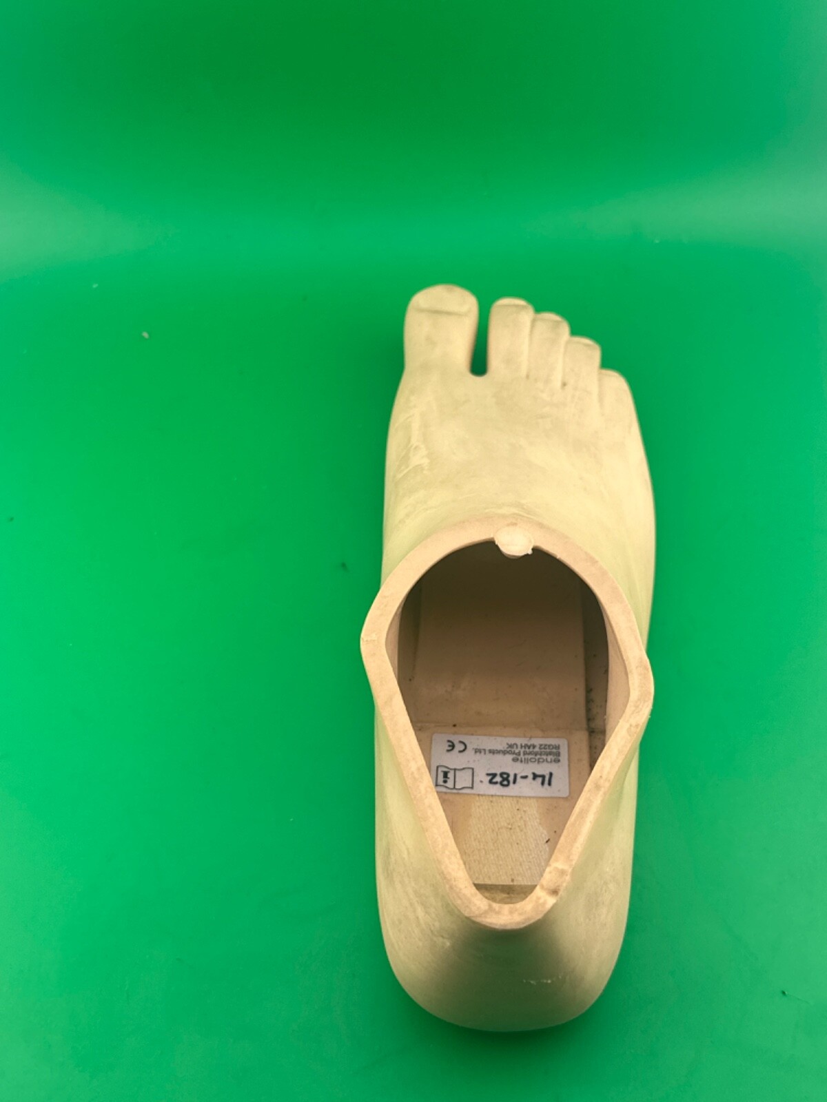 Prosthetic footshell foot shell, right. Blatchford avalon shell. Size 24cm