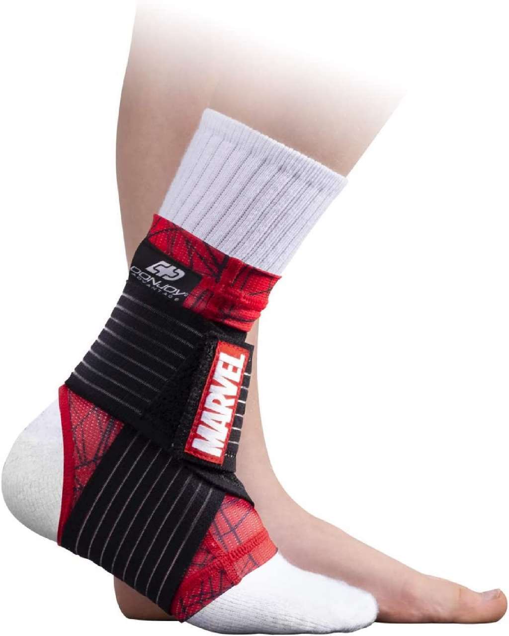 Marvels Spider-Man Ankle Sleeve w/Compression Figure 8 Straps YOUTH