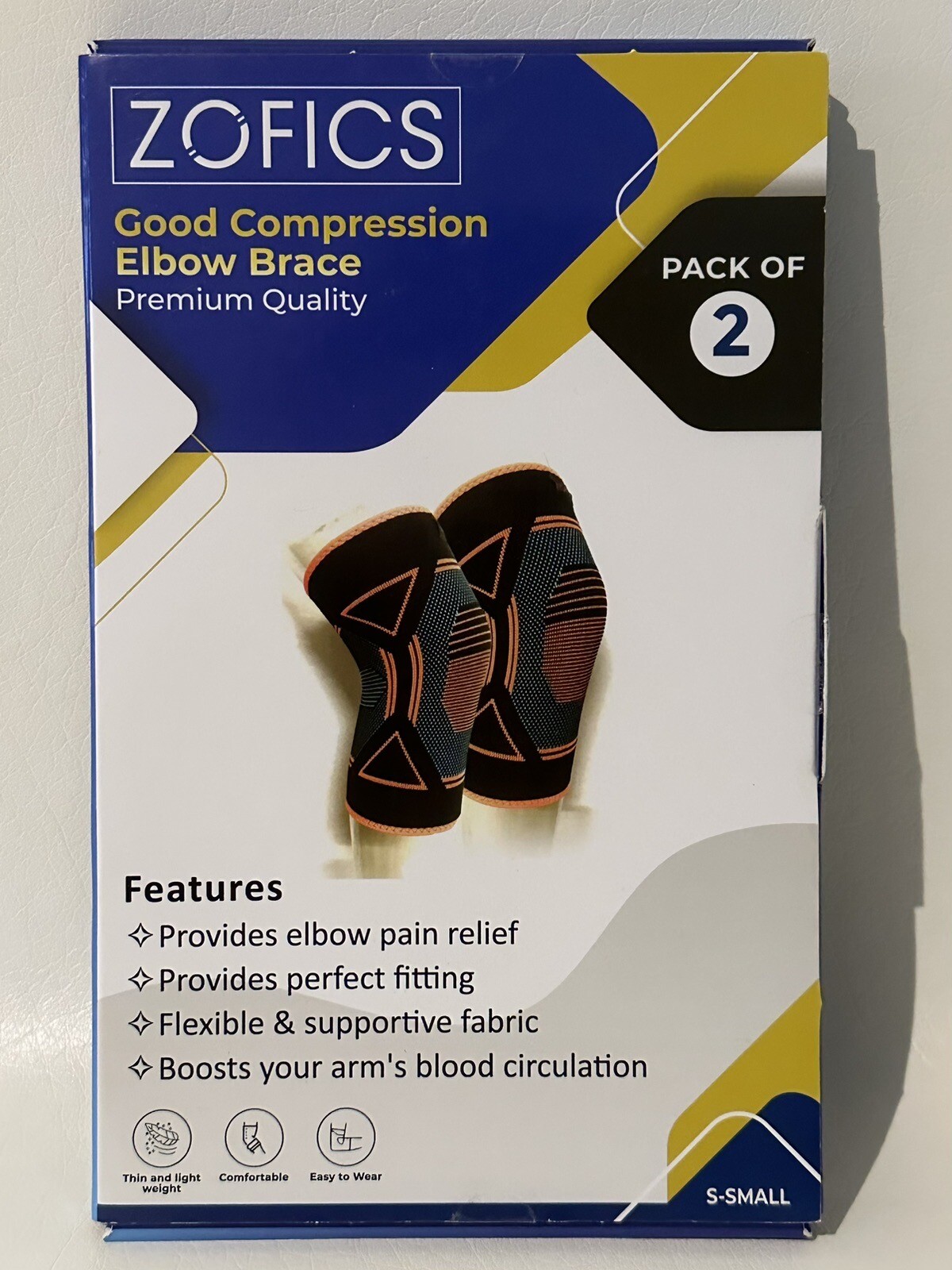 Elbow Brace for Tendonitis/Tennis Elbow (Pack of 2) Elbow Compression Sleeve…
