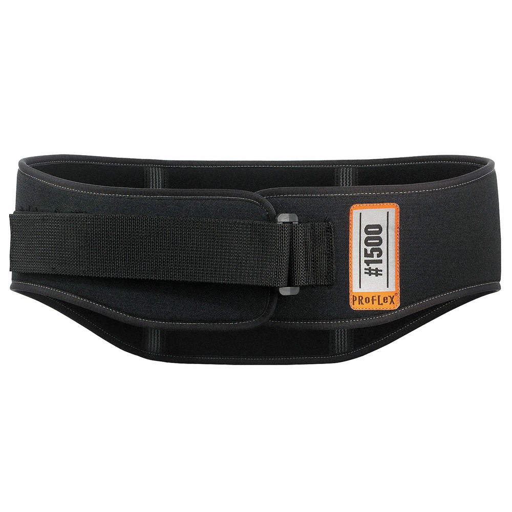 PROFLEX BY ERGODYNE 1500 Back Support,Black,Foam,Nylon,Rubber,M 34DW05